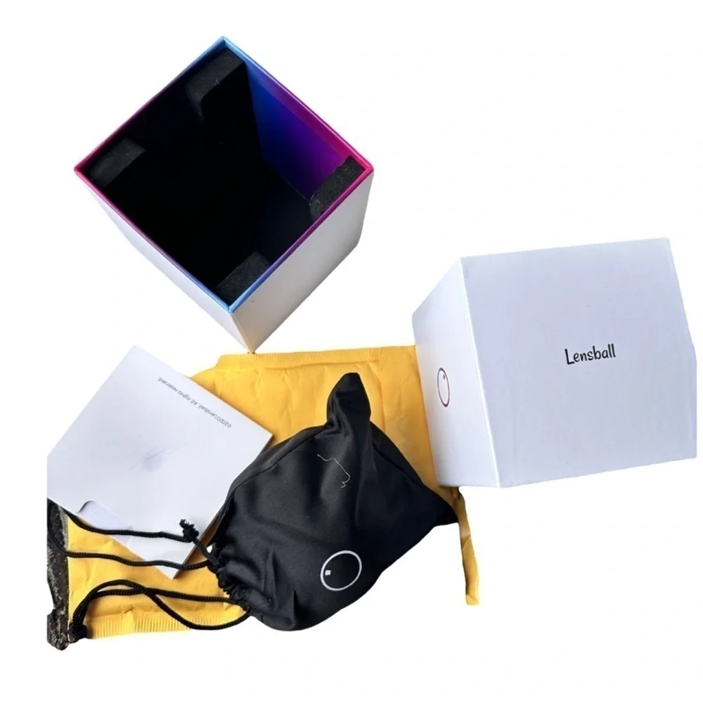 Lensball Pocket60mm,K9 Clear Crystal Ball photo Sphere + Microfi…